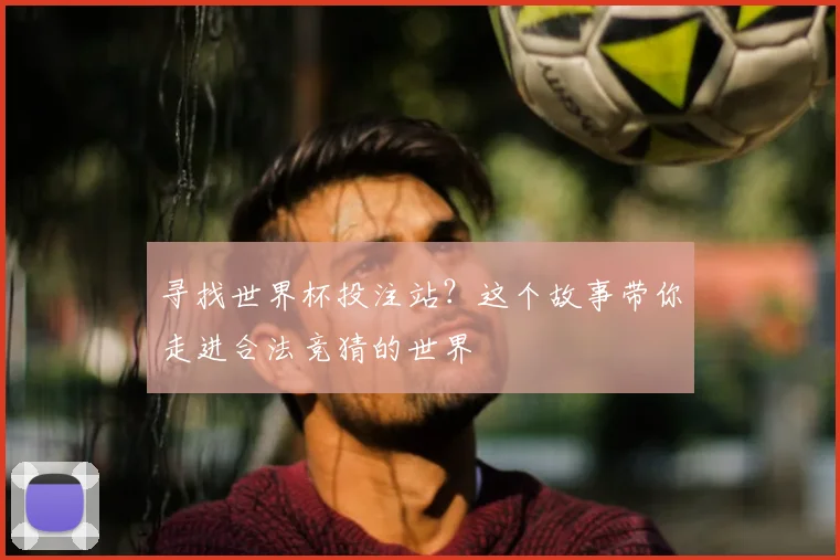 寻找世界杯投注站？这个故事带你走进合法竞猜的世界